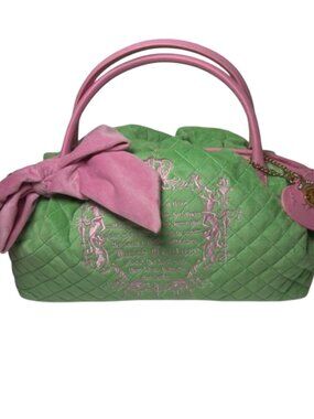 Juicy Couture Juicy Tale Bowler Satchel Bag Retro Green